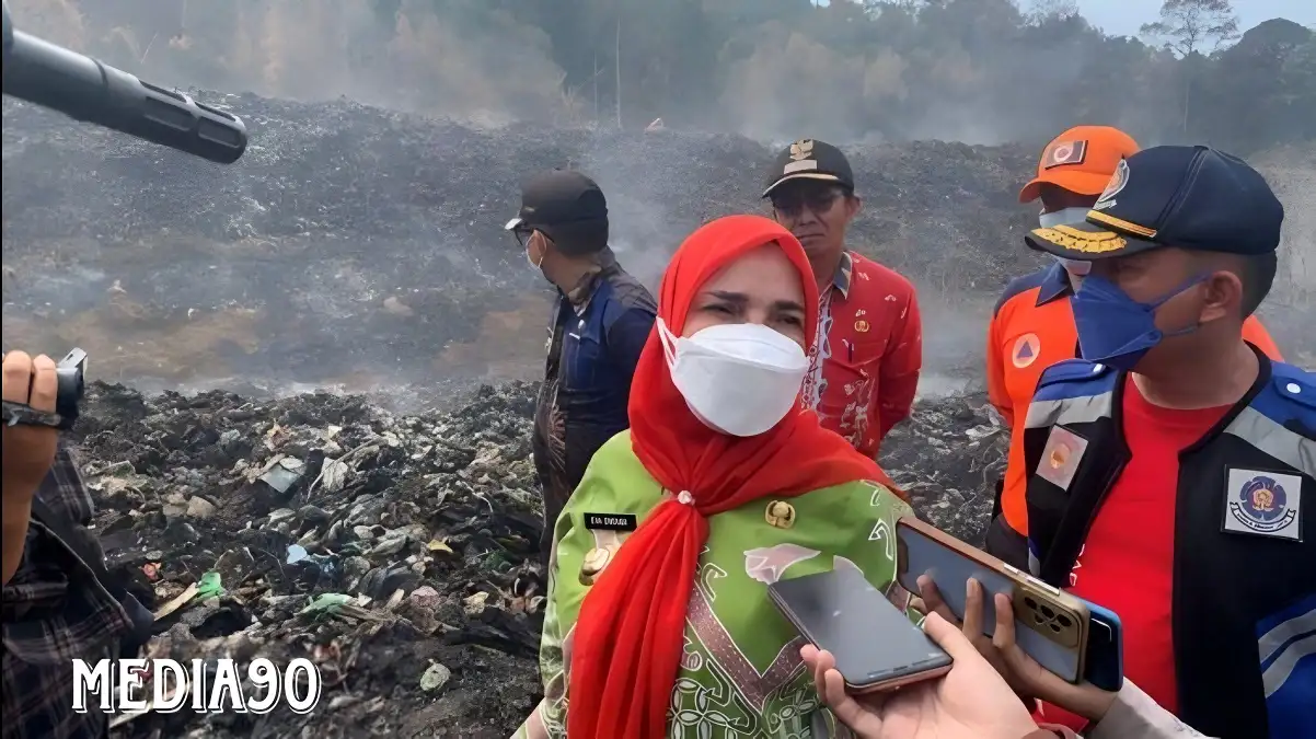 Kebakaran TPA Sampah Bakung Mulai Padam, Wali Kota Bandar Lampung Sebut tak Perlu Tanggap Darurat