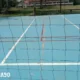 Baru Dibangun, Lapangan Bola Voli Pekon Labuhan Pulau Pisang Pesisir Barat Rusak Berat