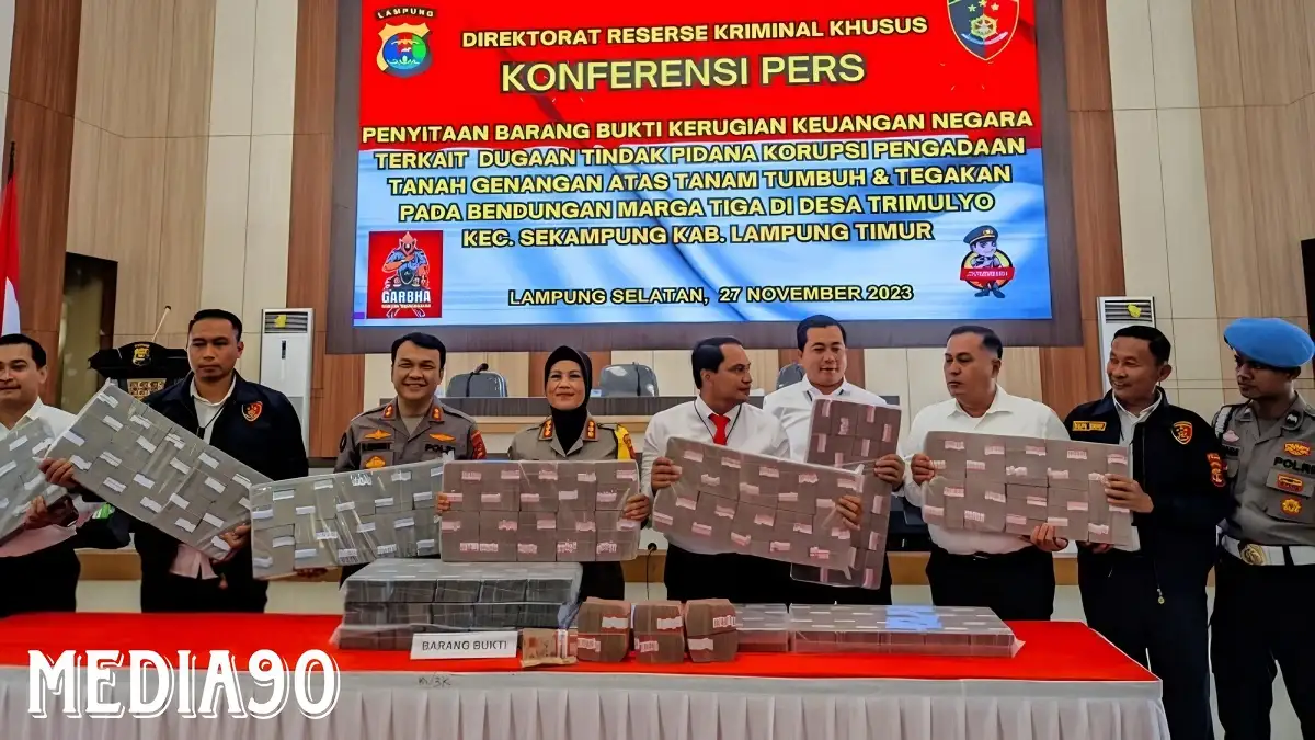 Belum Ada Tersangka, Polda Lampung Sita Uang Rp9,3 Miliar dari Kasus Korupsi Bendungan Margatiga Lampung Timur