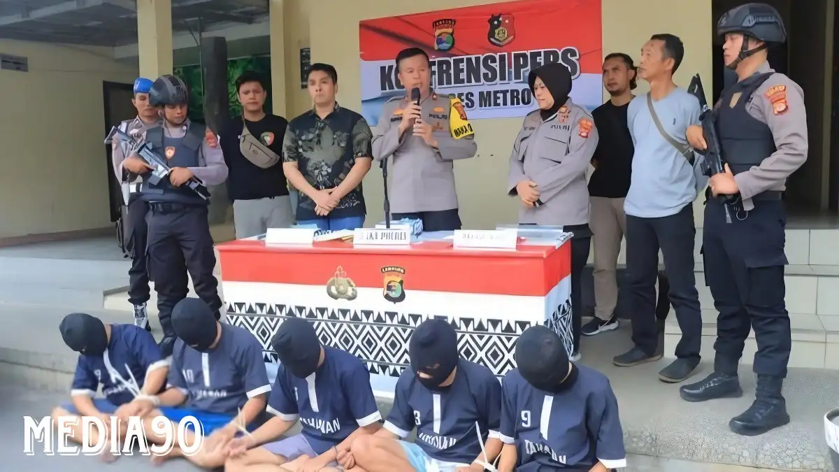 COD Ngaku Aparat TNI Polri, Enam Pria Asal Jati Agung dan Bandar Lampung ini Coba Rampok Mobil di Metro