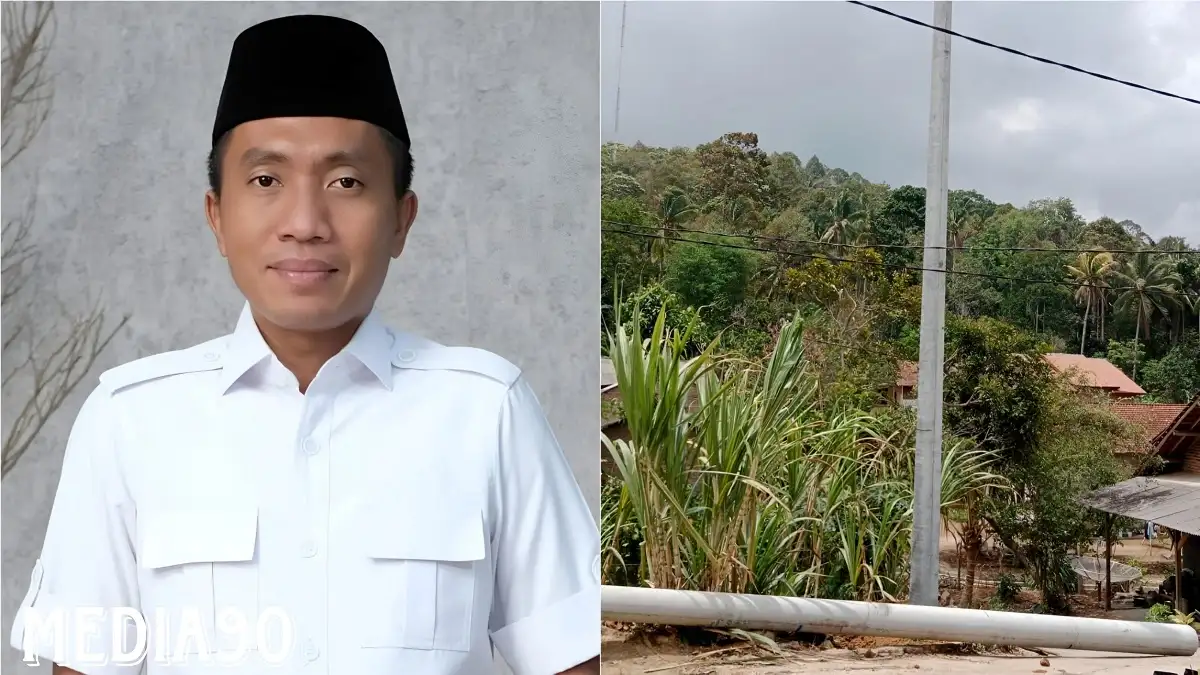 Caleg Gerindra Asroni Paslah Sukses Perjuangkan Aspirasi 40 Tiang Listrik dan Satu Trafo