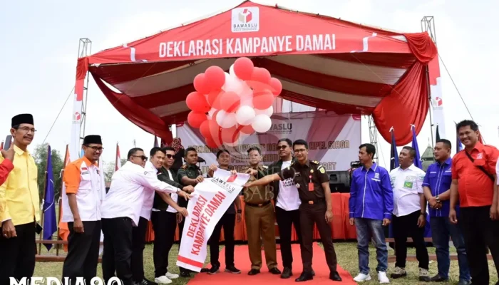 Harmonisasi Suara Demokrasi: Tulangbawang Barat Deklarasikan Kampanye Damai dan Siapkan Diri untuk Pemilu 2024