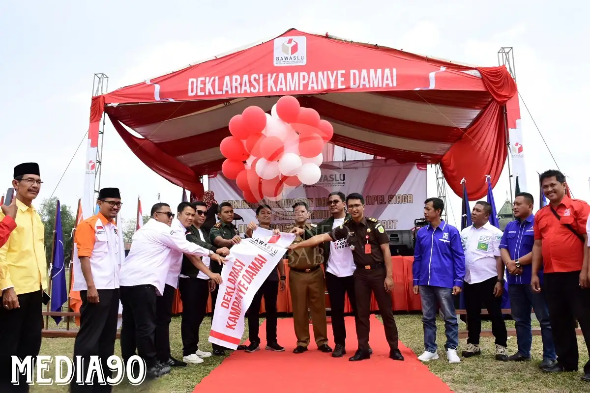 Deklarasikan Kampanye Damai dan Apel Siaga, Tulangbawang Barat Siap Gelar Pemilu 2024
