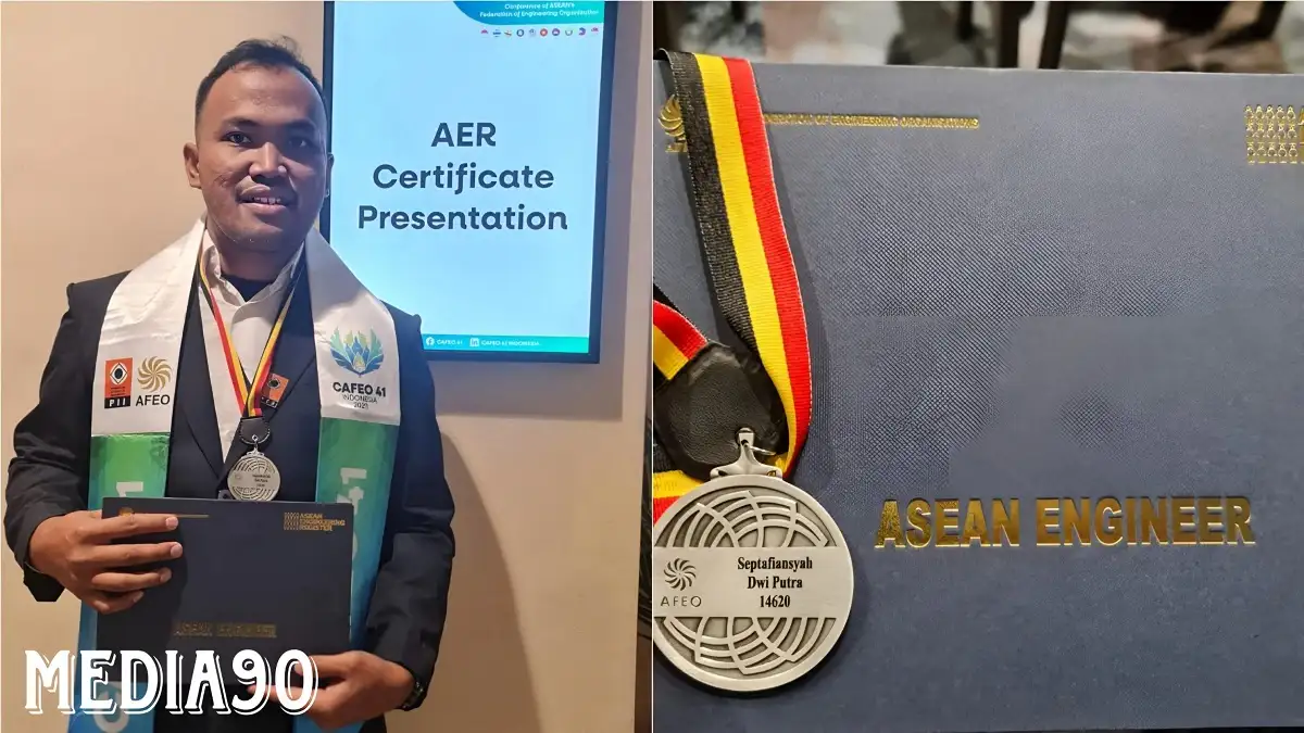 Dosen Teknologi Rekayasa Internet Polinela Dr. Ir. Septafiansyah Dwi Putra Raih Gelar ASEAN ENG