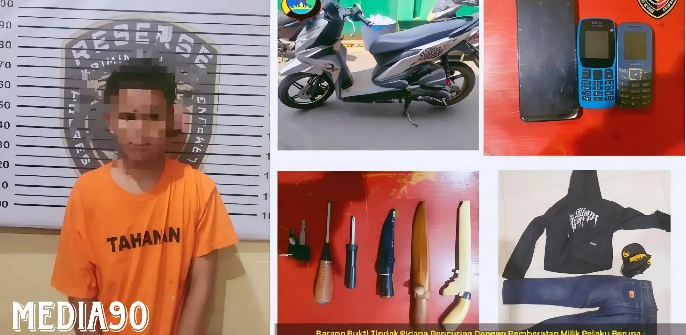 Empat Kali Curi Motor di Bandar Lampung, Pelaku Asal Melinting Lampung Timur ini Diringkus Polisi