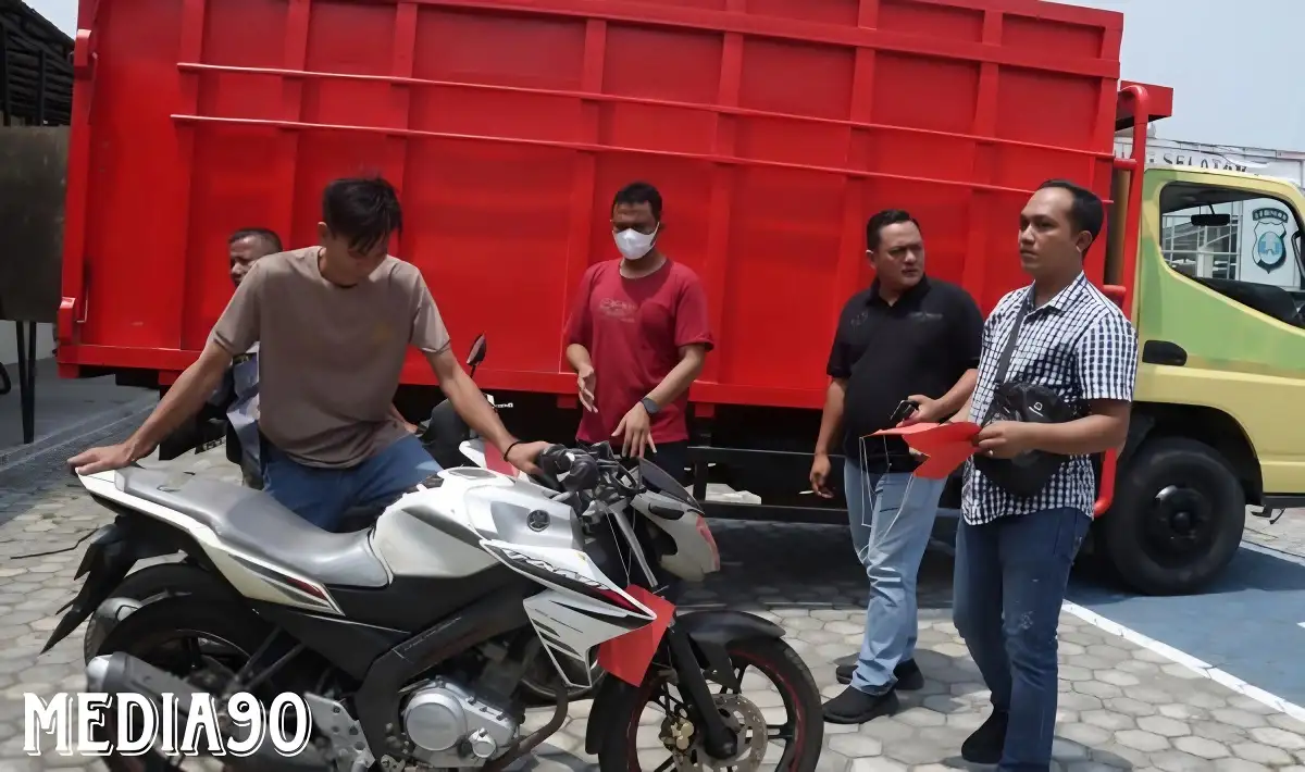Empat Spesialis Kambuhan Pencuri Truk Digulung Polsek Jati Agung di Adiluwih Pringsewu