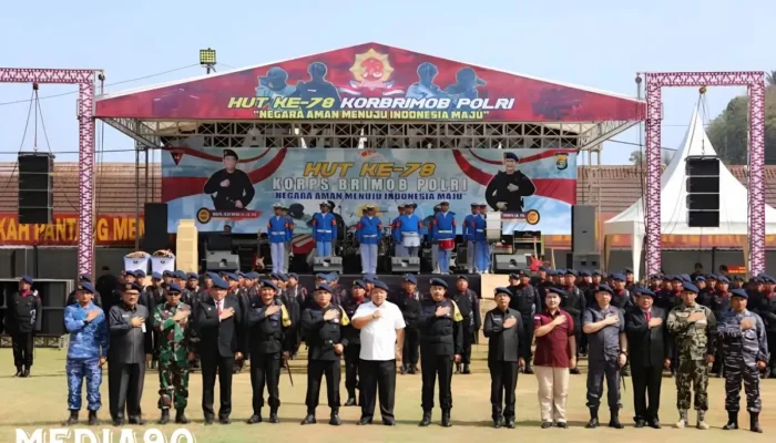 Partisipasi Gubernur Arinal dalam Momentum HUT Brimob ke-78: Kapolda Lampung Pimpin Upacara Peringatan