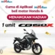 Lewat Aplikasi Motoran, Beli Motor Honda di Astra Motor Natar Bisa Dapat Honda CB150X Gratis