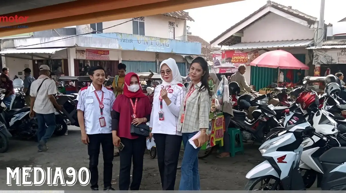 Lewat Canvassing di Pasar Untung, Astra Motor Natar Berbagi Promo Menarik ke Konsumen