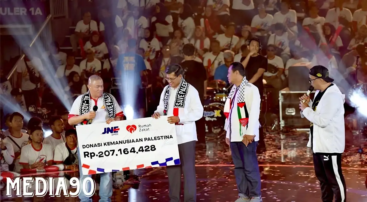 Momen HUT ke-33, JNE Donasikan Uang Rp207 Juta ke Palestina
