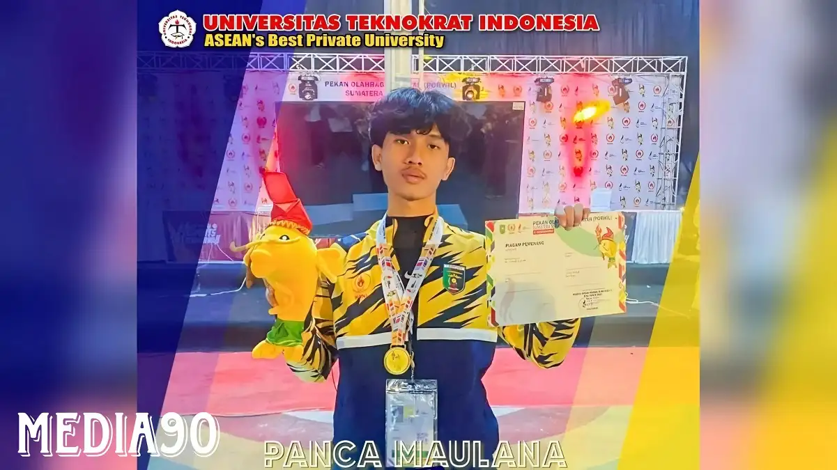 Panca Maulana Mahasiswa Teknokrat Raih Medali Emas di Cabor E-Sport Lokapala di Popwil Sumatera XI 2023