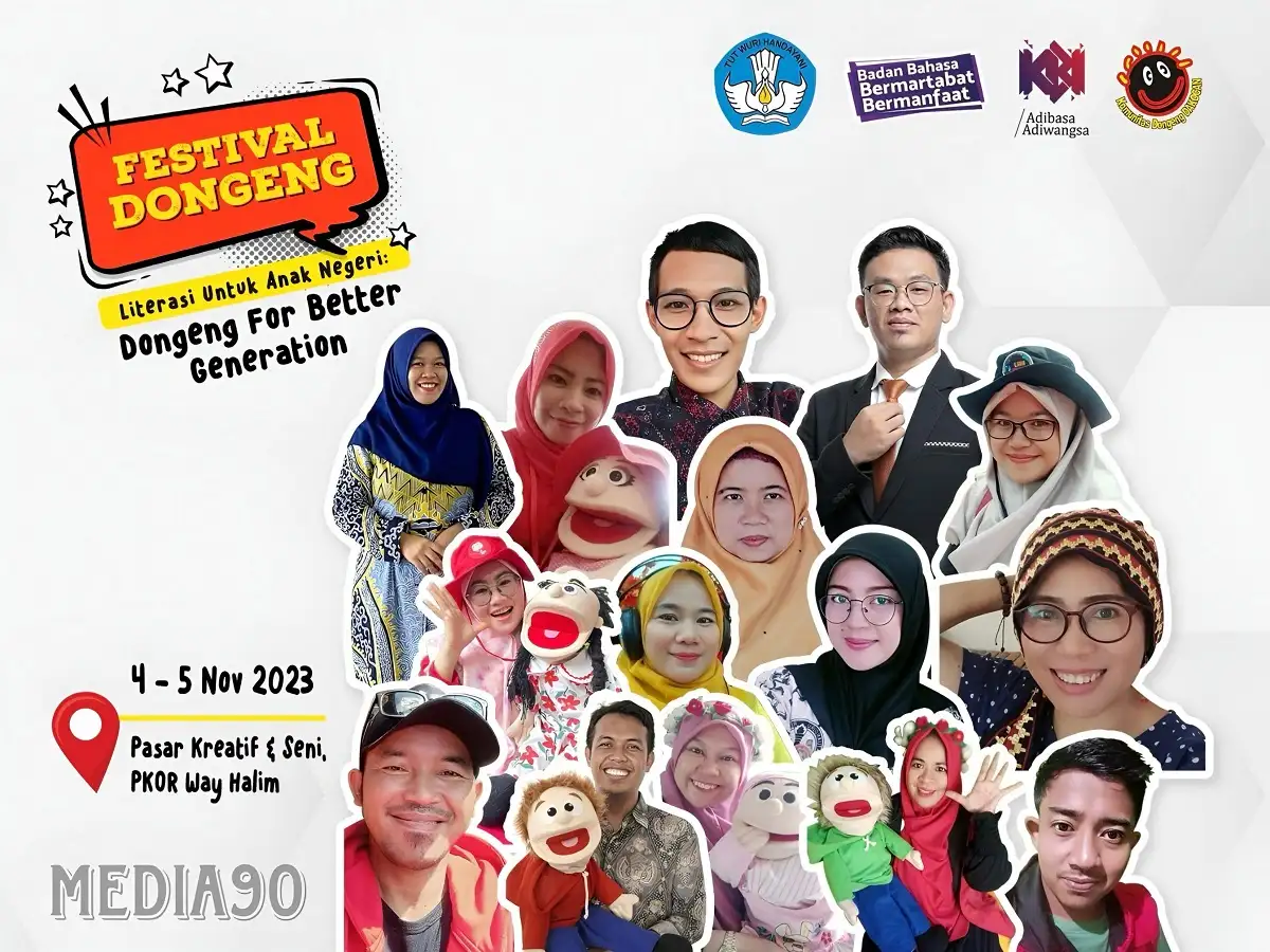 Pekan ini, 15 Pendongeng Ramaikan Festival Dongeng dan Literasi 2023 di PKOR Bandar Lampung, Yuk Ramaikan