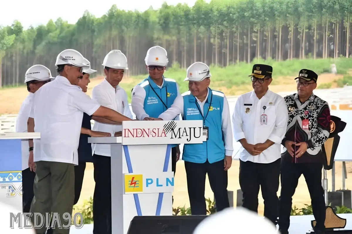Presiden Jokowi Groundbreaking Pembangunan PLTS PLN 50 MW di IKN Nusantara, Hadirkan 100% Energi Bersih