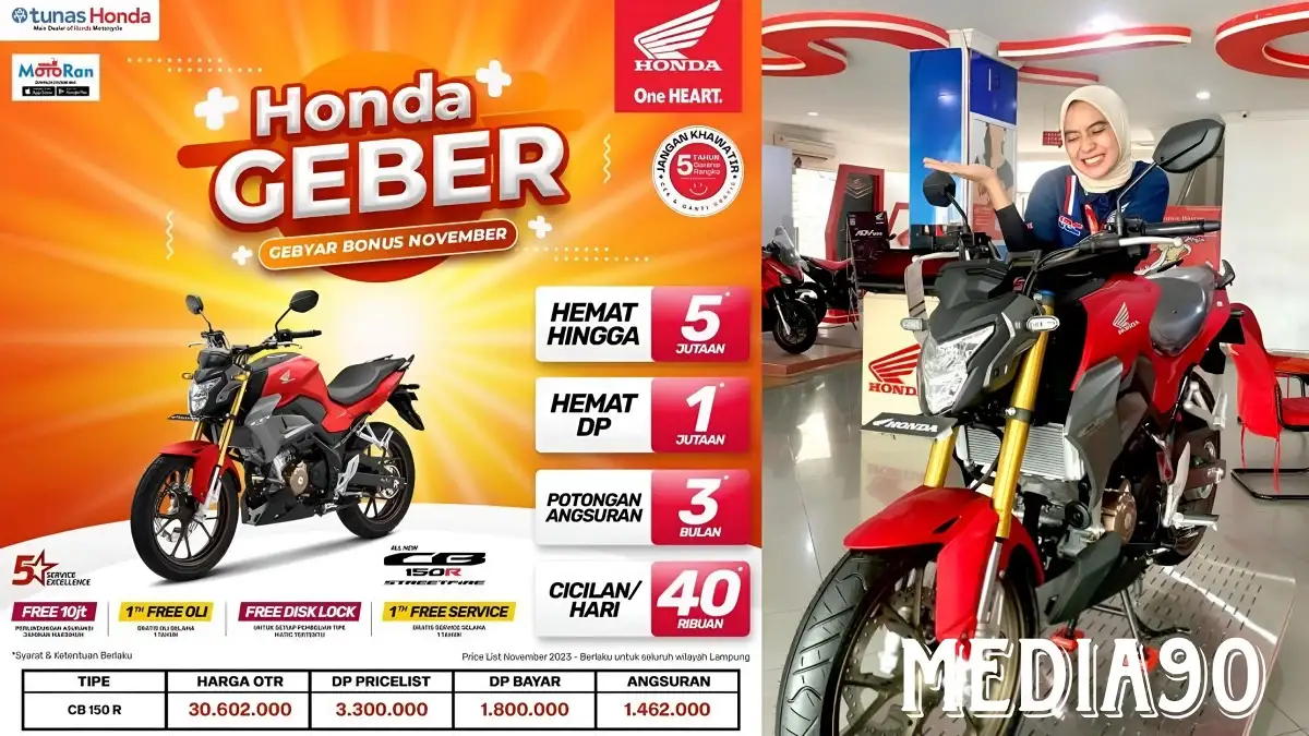 Promo November 2023, Beli Motor Honda CB150R Cukup Uang Muka Rp1,8 Juta