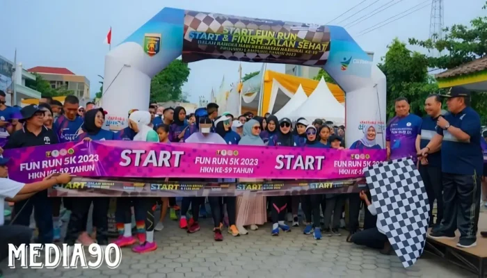 Pelaksanaan Kegiatan Seru di Puncak Perayaan Hari Kesehatan Nasional ke-59: Fun Run dan Aksi Sosial Bersama RSUDAM Lampung