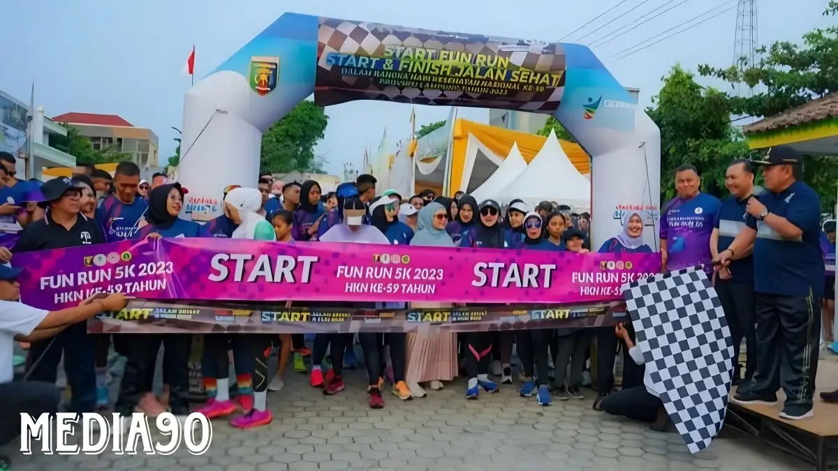 Puncak Hari Kesehatan Nasional ke-59, RSUDAM Lampung Helat Lomba Fun Run dan Aksi Sosial