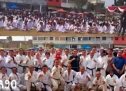 Jati Agung Lampung Selatan Saksi Ribuan Karateka KKI Lampung dalam Ujian Kenaikan Sabuk