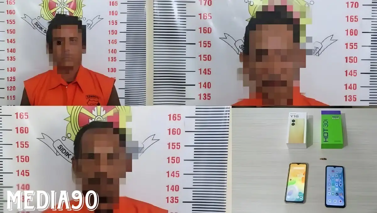 Beli HP Curian dari Kalianda, Tiga Penadah dan Pencuri Asal Sidomulyo ini Diringkus di Soloretno