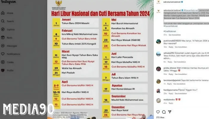 Mark Your Calendar! Jadwal Libur dan Cuti Bersama 2024 yang Wajib Kamu Catat