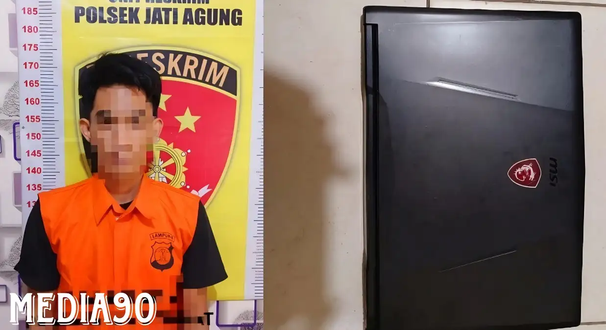 Curi HP dan Laptop di Jati Mulyo, Pria Warga Merak Batin Natar ini Mendekam di Sel Polsek Jati Agung