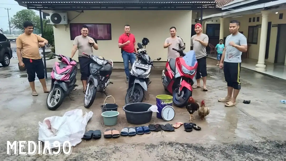 Digerebek Polisi, Pelaku Judi Sabung Ayam di Batanghari Nuban Lampung Timur Ceburkan Diri ke Sungai