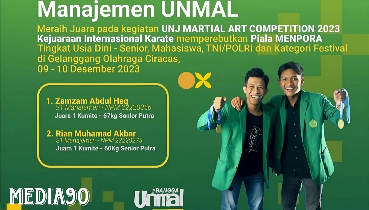 Dua Mahasiswa Universitas Malahayati Juarai Piala Menpora Karate UJN Martial Art Competition 2023