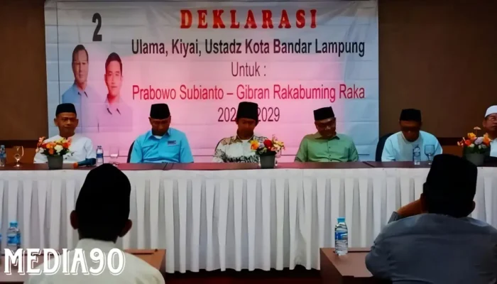 Deklarasi Gabungan Tokoh Agama di Bandar Lampung: Ulama, Kyai, dan Ustad Bersatu Dukung Prabowo-Gibran
