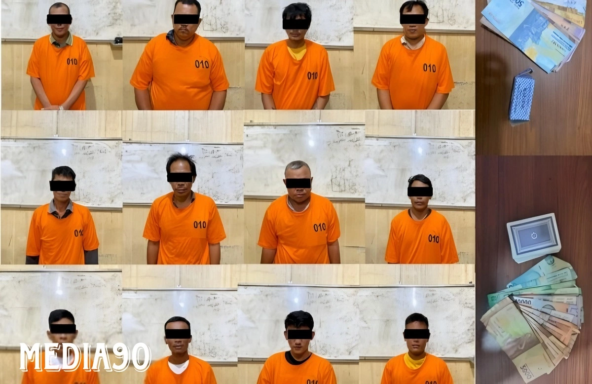 Gerebek Dua Lokasi Judi Remi di Hadimulyo Barat, Polres Metro Ciduk 12 Pria ini