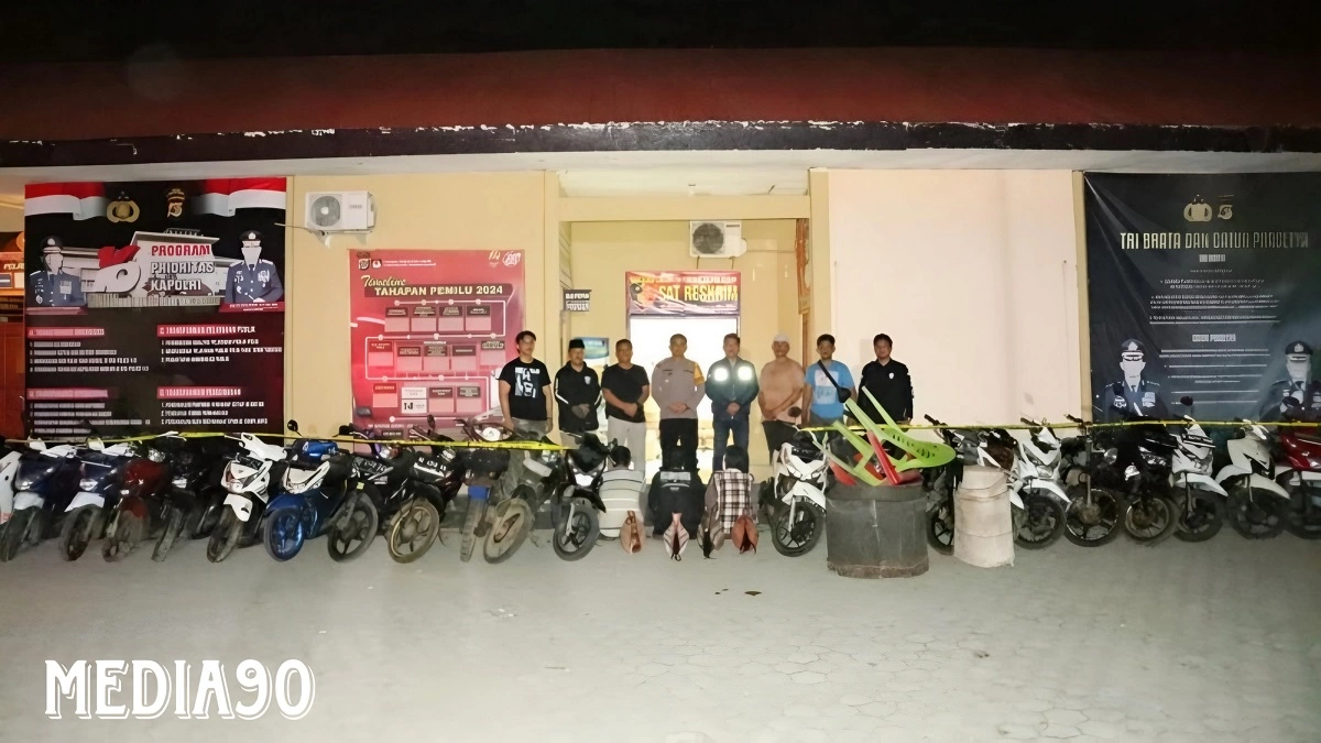 Gerebek Sabung Ayam di Padang Rindu, Polres Pesisir Barat Tangkap Tiga Terduga Pelaku, 25 Motor Disita
