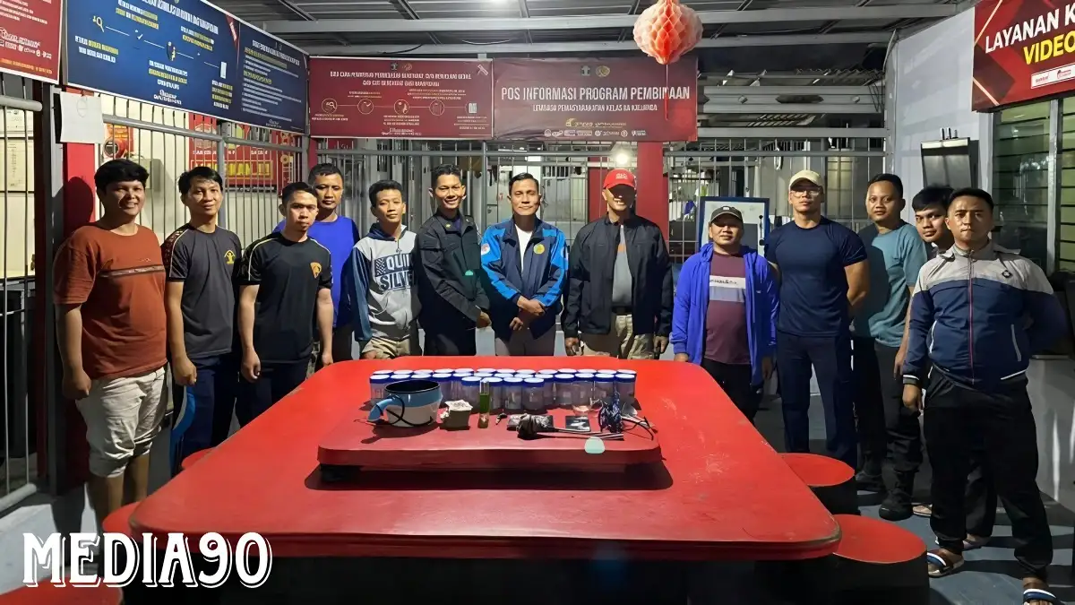 Jelang Akhir Tahun, Lapas Kalianda Geledah Blok Hunian Hingga Tes Urin Napi, ini Hasilnya
