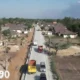 Matur Nuwun Pak Jokowi Jalanku Wes Mulus, Warga Kota Gajah hingga Simpang Randu Lampung Tengah Gelar Syukuran