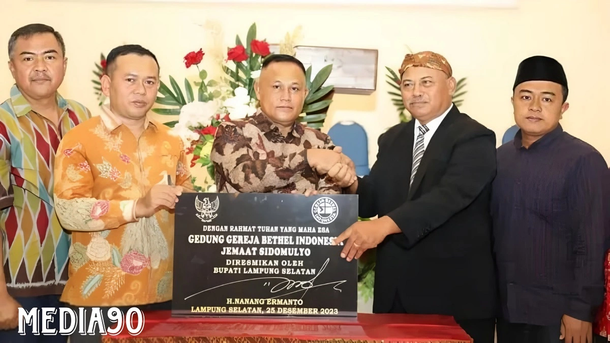 Momen Natal 2023, Bupati Lampung Selatan Resmikan Gereja Bethel di Sidomulyo