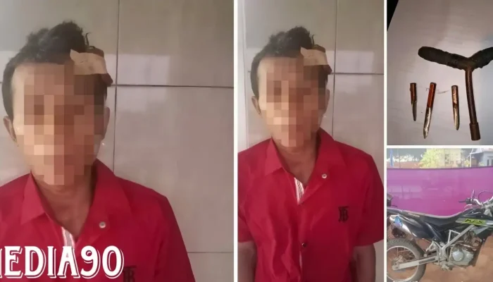Kejadian Mencengangkan: Pria Asal Anak Ratu Aji Gondol Motor di Kebun Singkong Blambangan Pagar Lampung Utara