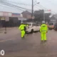 Parah! Waspada Banjir di Jalan Simpang Pusri Pringsewu saat Hujan Deras, Banyak Motor Mogok Terjebak Air