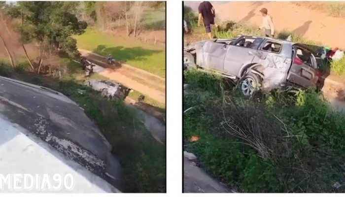 Bencana Roda: Aksi Terbang Pajero di Tol Terbanggi Besar-Kayu Agung, Tiga Korban Cedera Dibawa ke Rumah Sakit