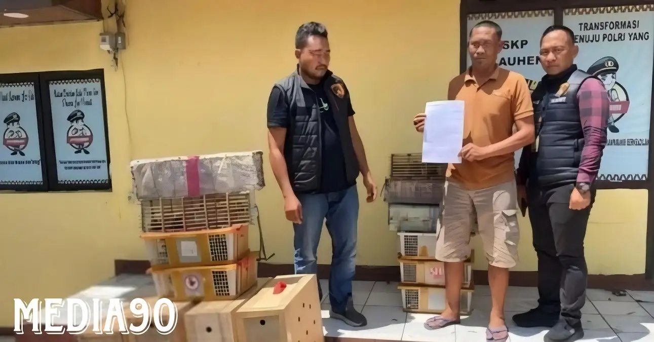 Penyelundupan 190 Burung Kicau dari Tulangbawang Barat ke Jakarta Timur Gagal di Pelabuhan Bakauheni