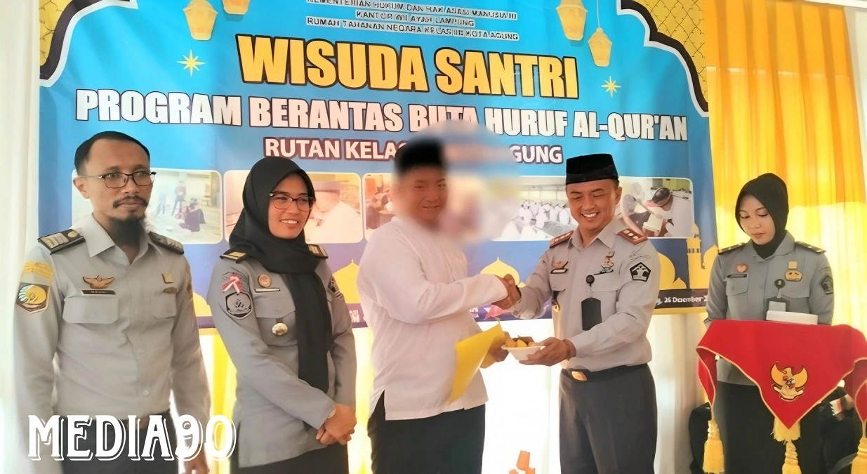 Rutan Kota Agung Tanggamus Wisuda 54 Warga Binaan Santri Berantas Buta Huruf Alquran