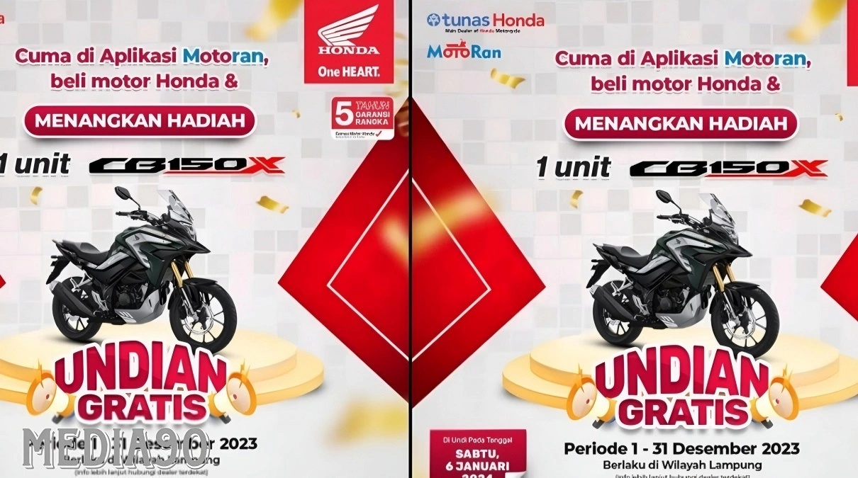 Tahun Baruan Beli Motor Honda di TDM Lampung, Bisa Dapat Motor CB150X Gratis, ini Caranya