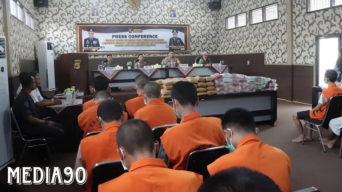 Tiga Bulan, Polres Lampung Selatan Gulung 19 Bandar Narkoba Jaringan Sumatera dan Malaysia