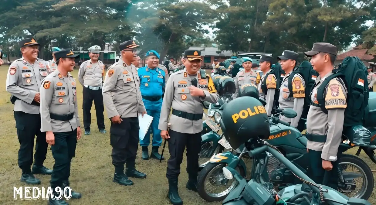 Amankan Pemilu 2024, Polres Lampung Timur Terjunkan 848 Personil Gabungan
