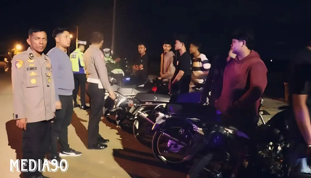 Brisik, 15 Motor Bronk dan Bodong Dikerangkeng Hasil Razia di Simpang Tugu Gajah, Tugu Pringsewu, Rest Area Gadingrejo