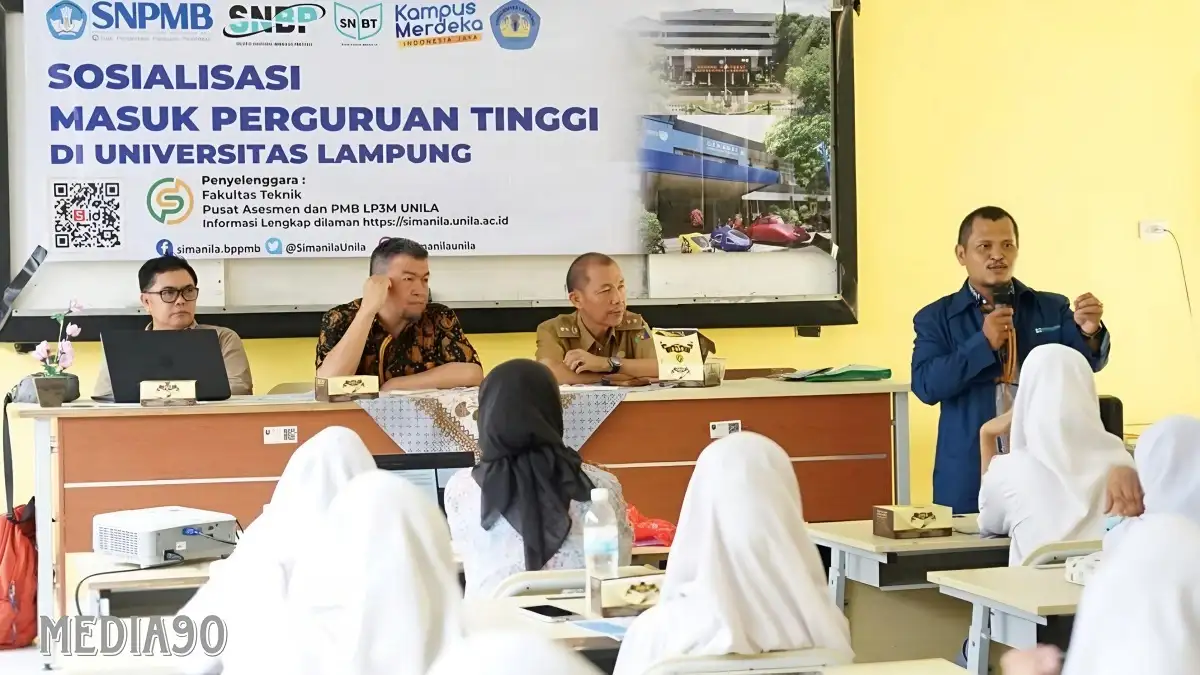 Buka Peluang Studi PTN, Unila Sosialisasikan PMB SNBP dan SNBT ke Pelajar SMAN 1 Padang Cermin