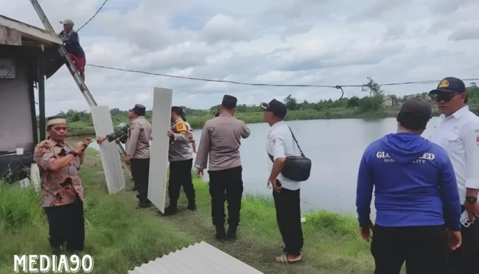 Kegetiran Angin Topan: 99 Rumah Petambak Bumi di Pasena Agung Tulang Bawang Mengalami Kerusakan Berat