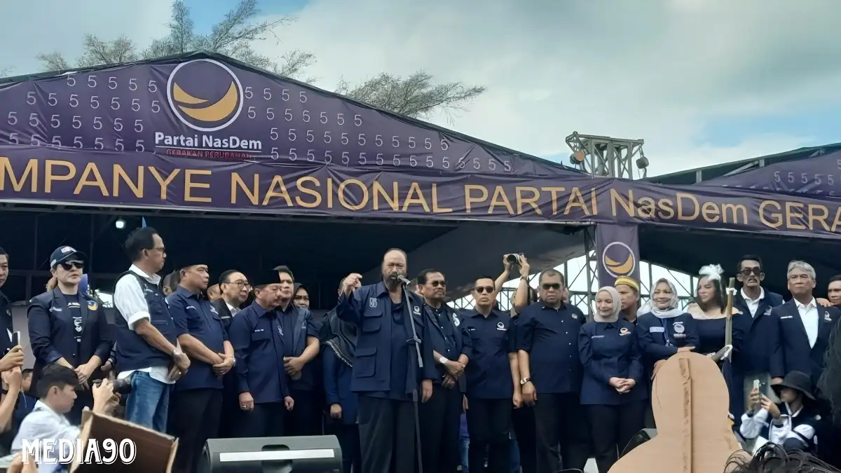 Kampanye Nasional di Lampung, Surya Paloh Optimis Nasdem dan Anies Dapat Suara Lebih