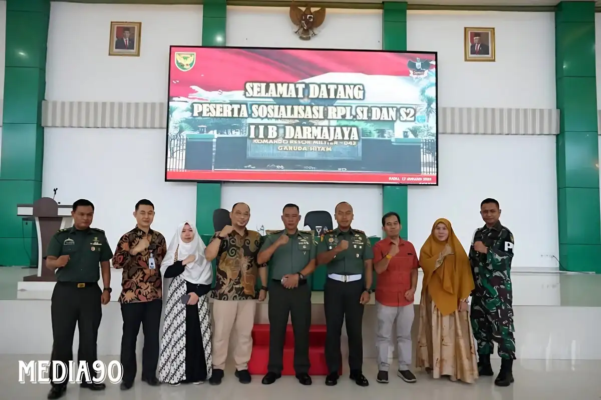 Kesiapan Prajurit dan Pegawai Makorem 043Gatam untuk Penguasaan Teknologi Informasi, IIB Darmajaya Gelar Sosialisasi