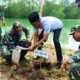 Koramil Rawajitu Tanam 100 Pohon Buah di Kawasan Tambak Dipasena Tulang Bawang