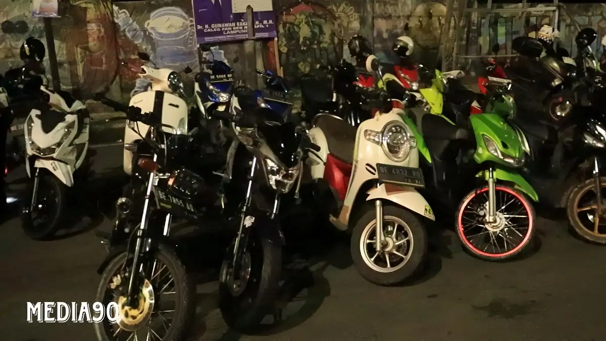 Patroli KRYD, 43 Motor dan Empat Mobil Berknalpot Brong Terjaring Razia di Pintu Masuk Bandar Lampung
