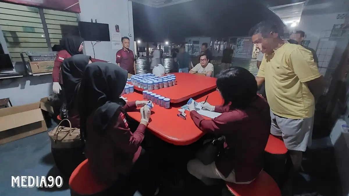 Puluhan Napi Lapas Kalianda Disidak Tes Urin Narkoba, ini Hasilnya
