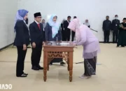 Proses Pelantikan Rektor Unila Mengukuhkan Lima Pejabat Wakil Dekan dan Kepala UPT TIK Baru, Inilah Daftar Nama Mereka