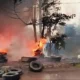 Tambal Ban dan Vulkanisir Depan UT Rajabasa Bandar Lampung Terbakar, Kerugian Ditaksir Rp150 Juta